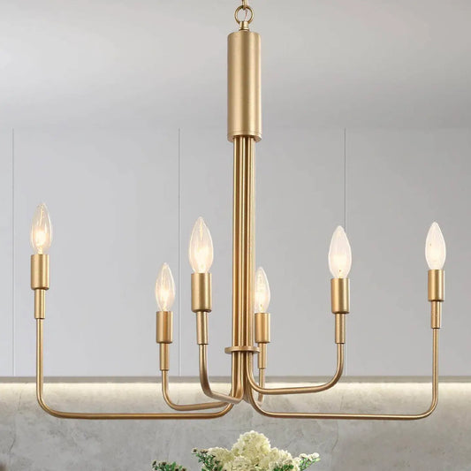 Lisenka 6-Light Gold Chandelier